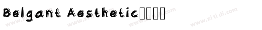 Belgant Aesthetic字体转换